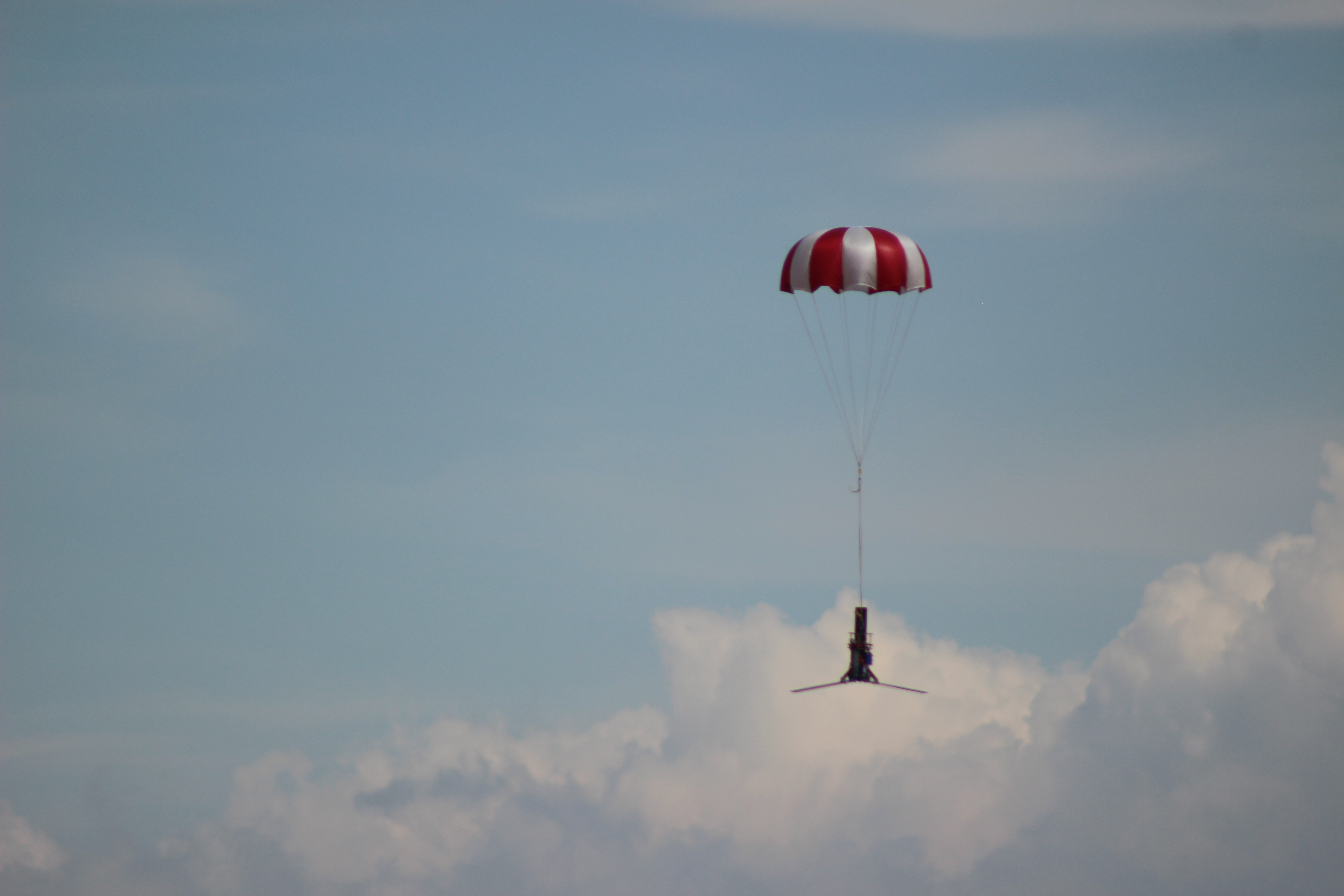 Payload descending to the ground